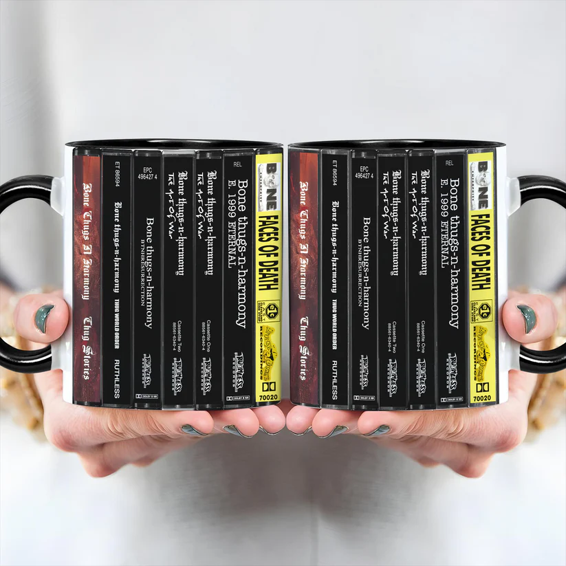 Retro Bone Thugs-n-Harmony Cassette Accent Mug Ceramic Gift GradoCreations