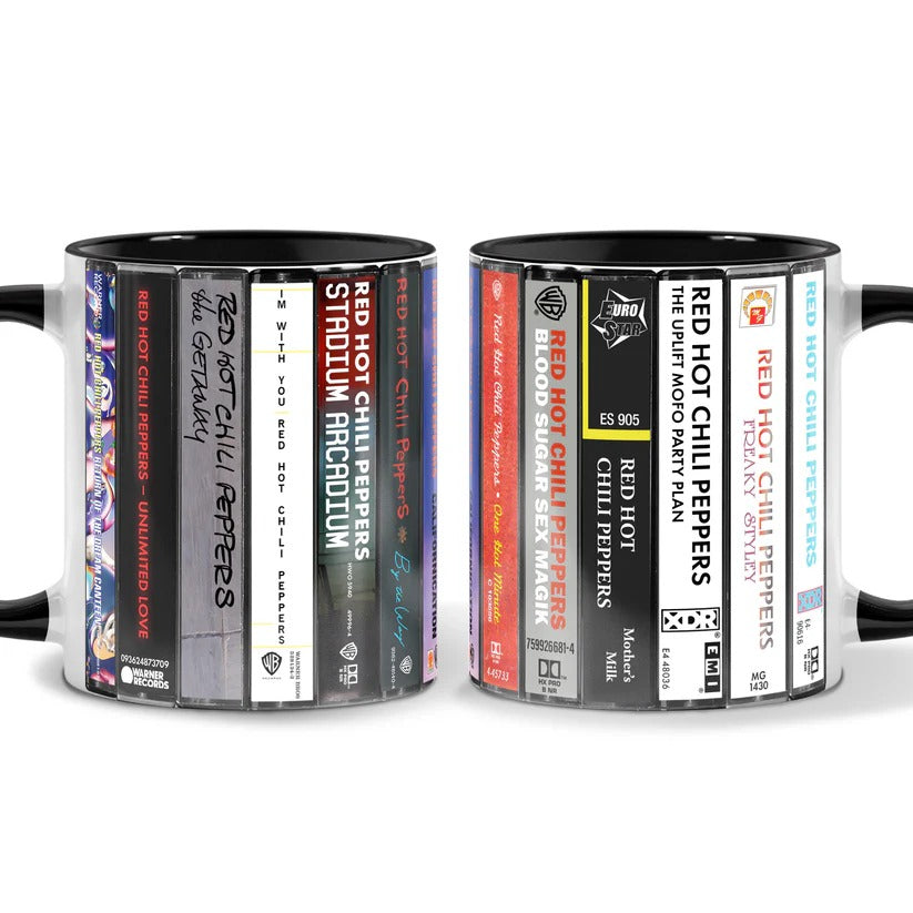 Red Hot Chili Peppers Cassette Accent Mug Ceramic Gift GradoCreations