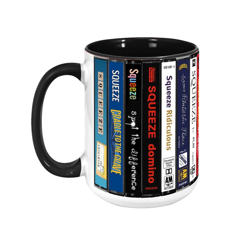 Retro Squeeze Albums Cassette Accent Mug Ceramic Gift GradoCreations