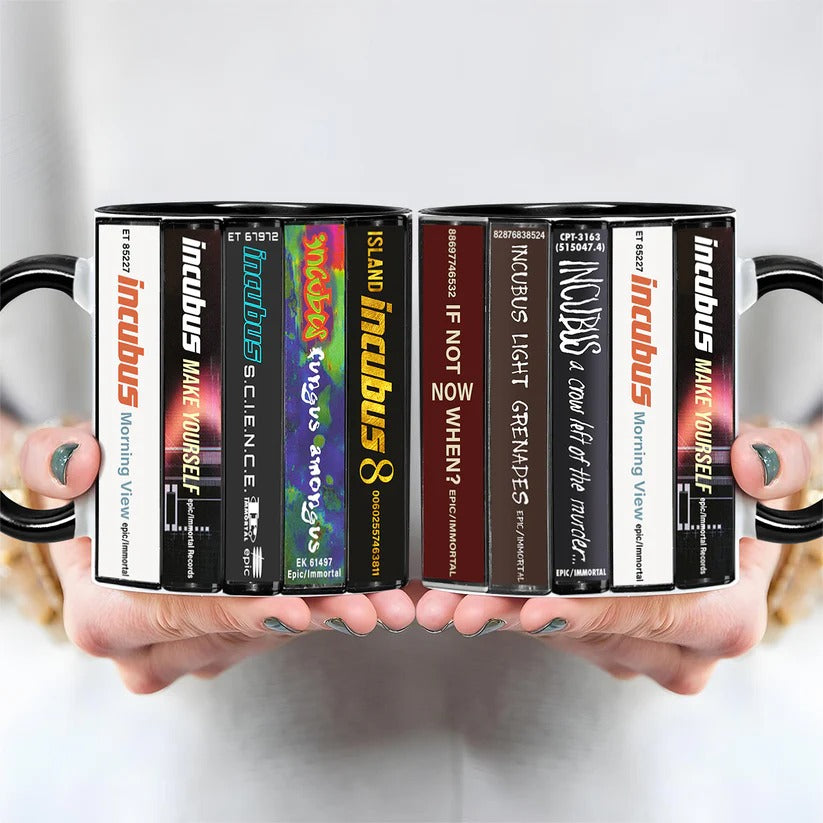 Incubus Album Cassette Accent Mug Unique Gift for Music Lovers GradoCreations
