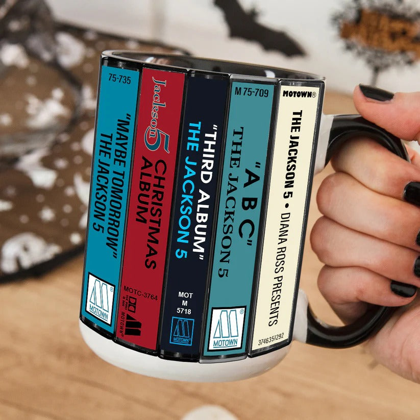 Jackson 5 Retro Accent Mug Ceramic Gift for Music Lovers GradoCreations