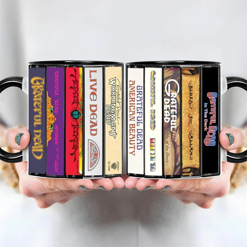 Grateful Dead Retro Album Cover Accent Mug Gift for Music Lovers GradoCreations