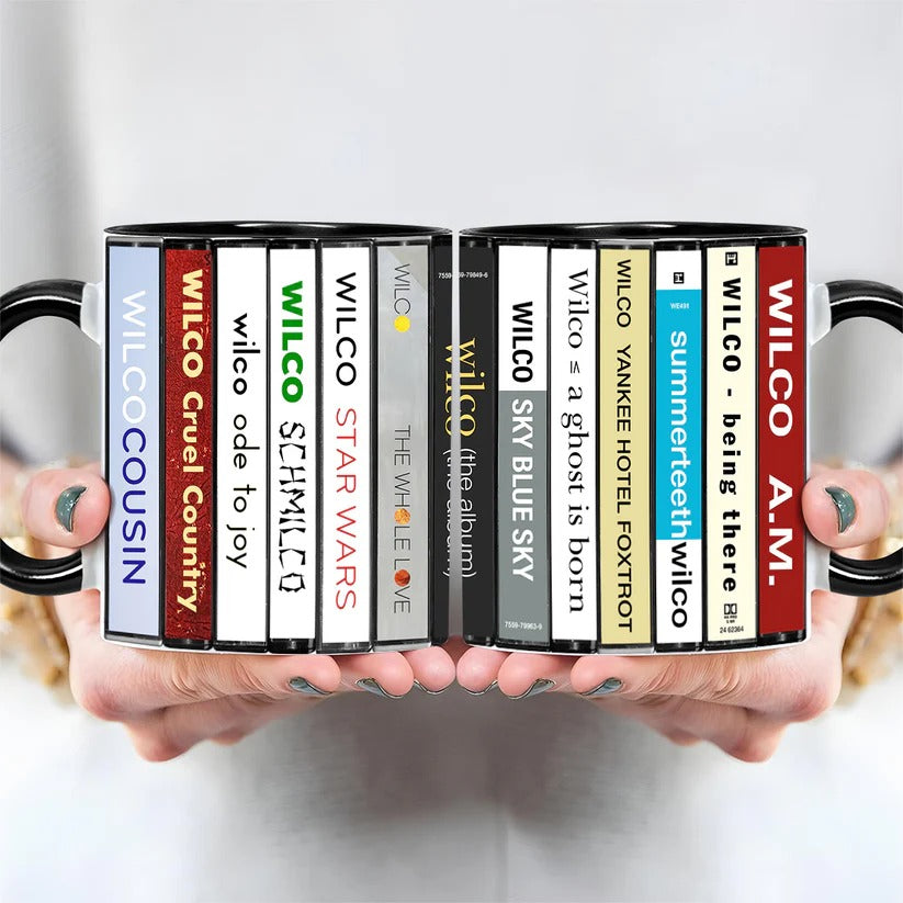 Wilco Cassette Collection Ceramic Accent Mug for Music Lovers GradoCreations