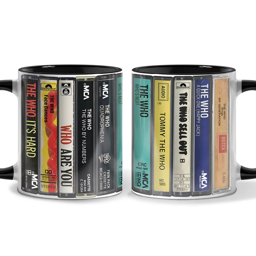 The Who Retro Cassette Accent Mug Ceramic Drinkware Gift GradoCreations