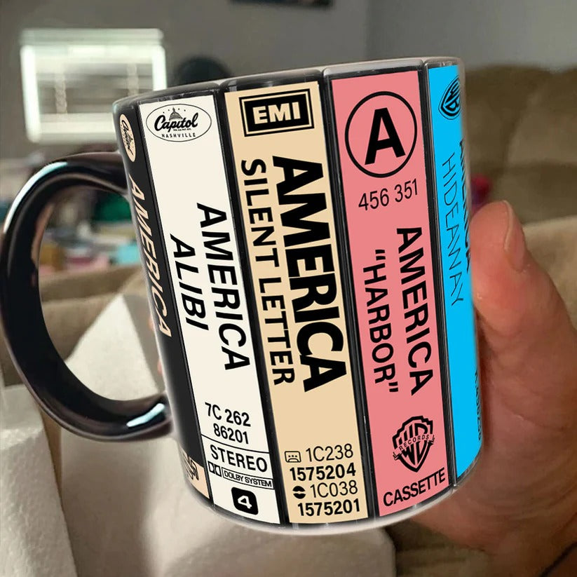 Ceramic Cassette Mug Retro Design for Music Lovers GradoCreations
