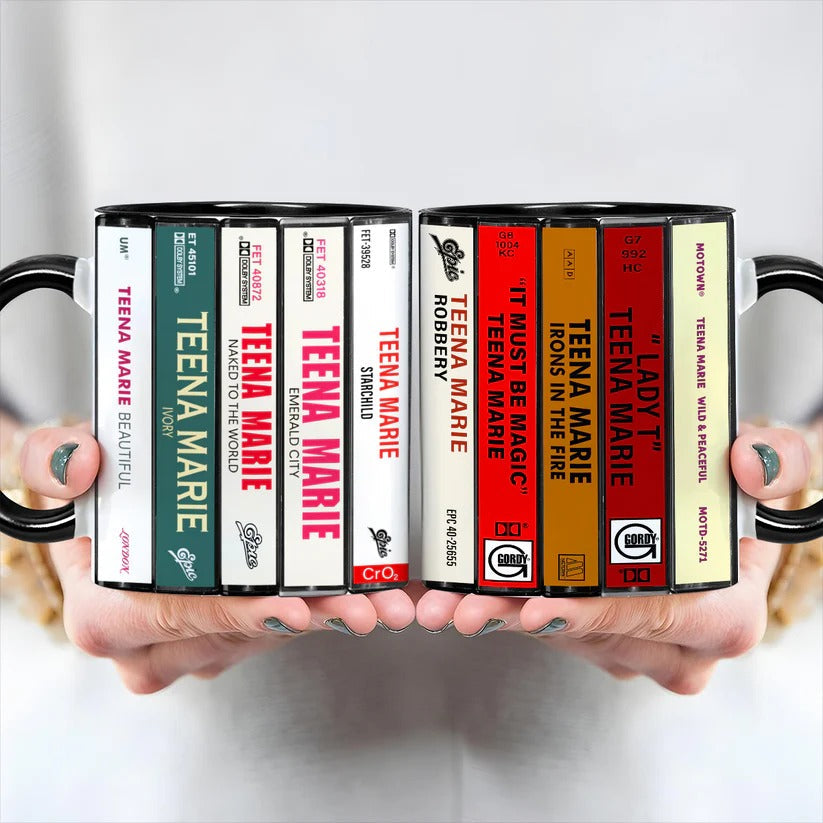 Teena Marie Cassette Collection Accent Mug Retro Gift GradoCreations