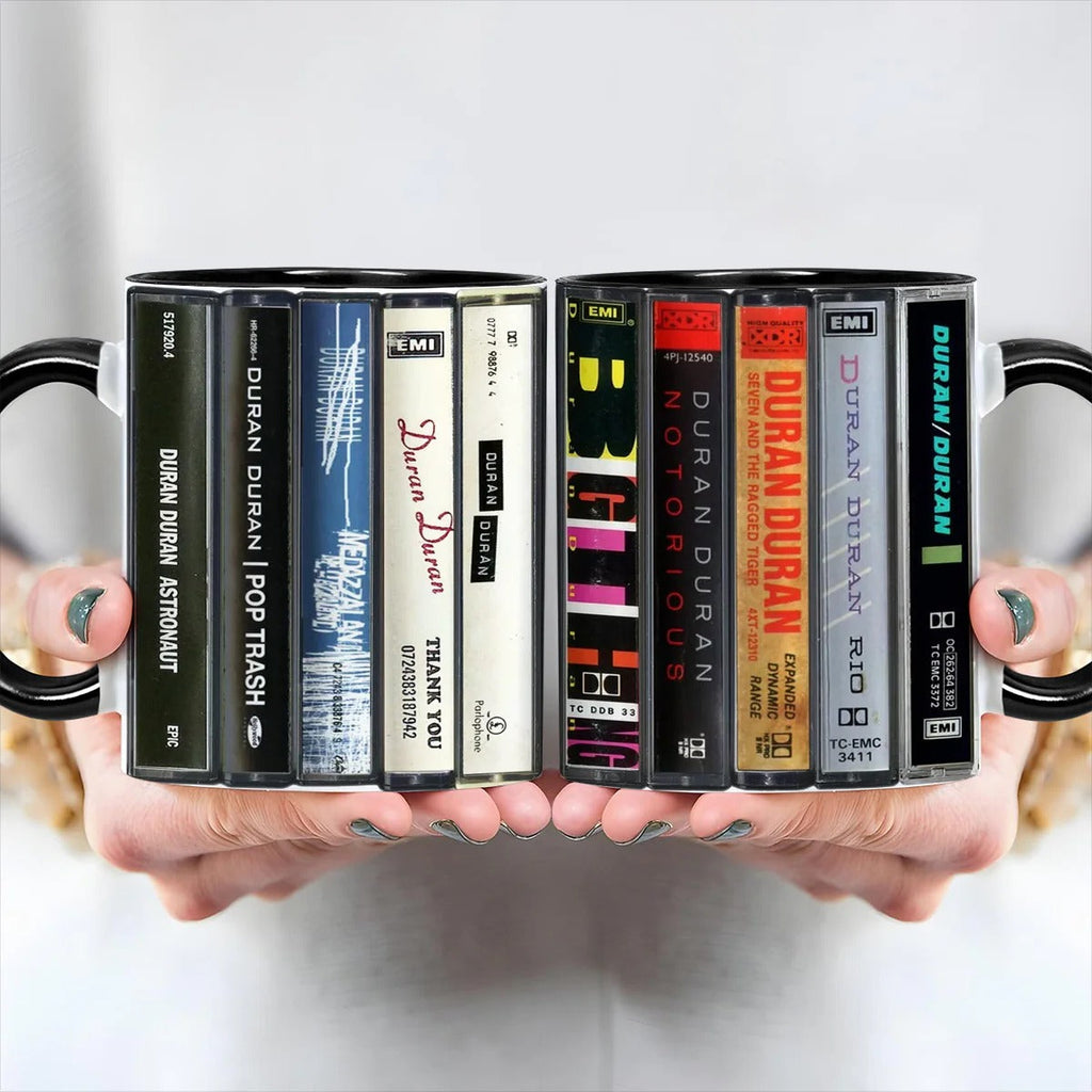 Duran Duran Cassette Style Accent Mug Ceramic Gift GradoCreations