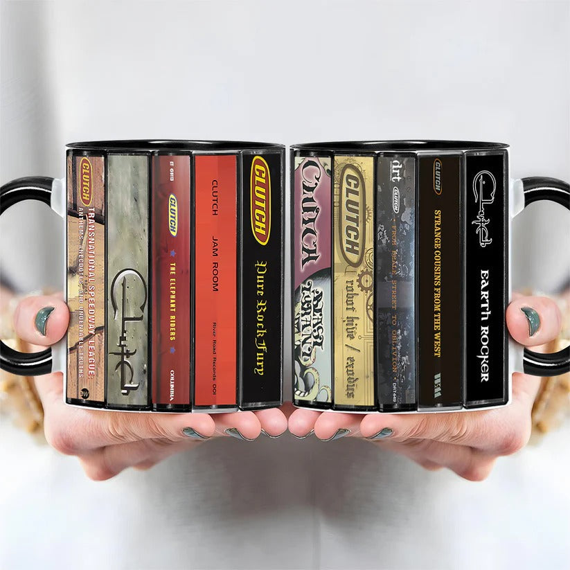 Retro Cassette Accent Mug Ceramic Gift for Music Lovers GradoCreations