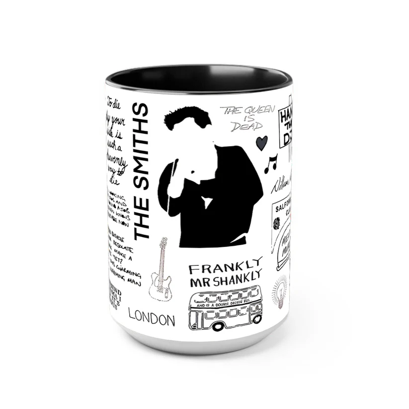 The Smiths Doodle Lyrics Accent Mug | Ceramic Music Gift GradoCreations
