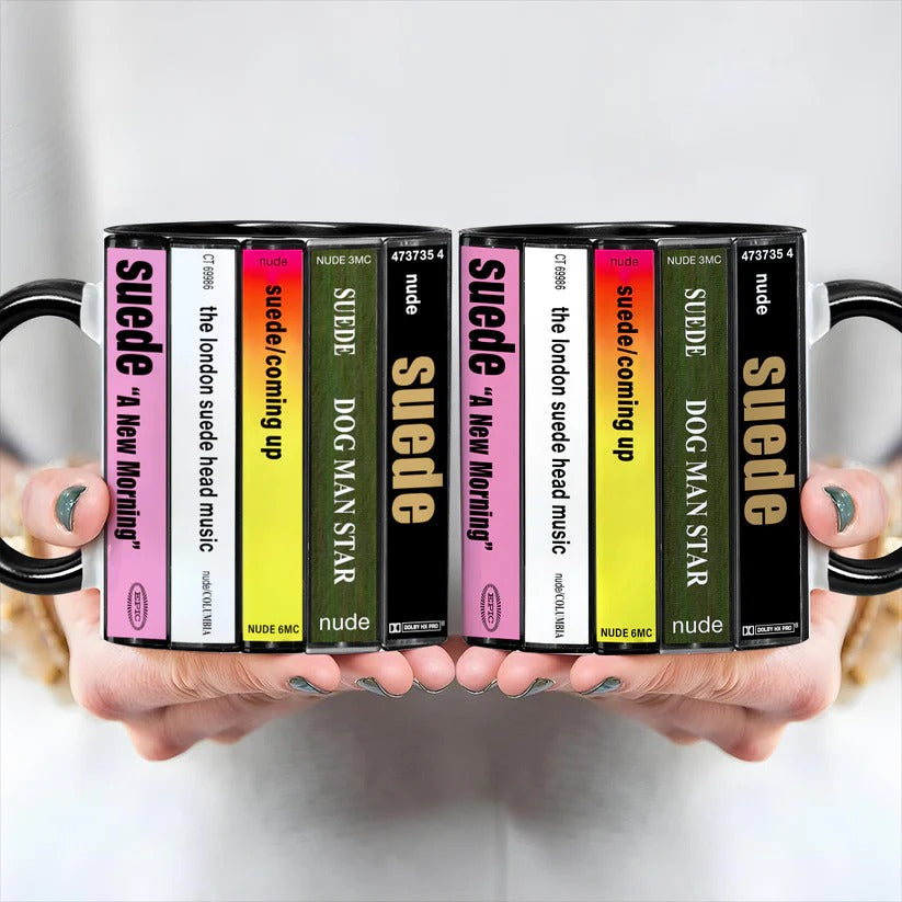 Retro Cassette Accent Mug for Music Lovers | Ceramic Drinkware GradoCreations