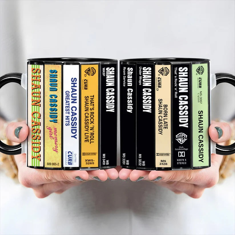 Shaun Cassidy Retro Accent Mug Ceramic Drinkware Gift GradoCreations