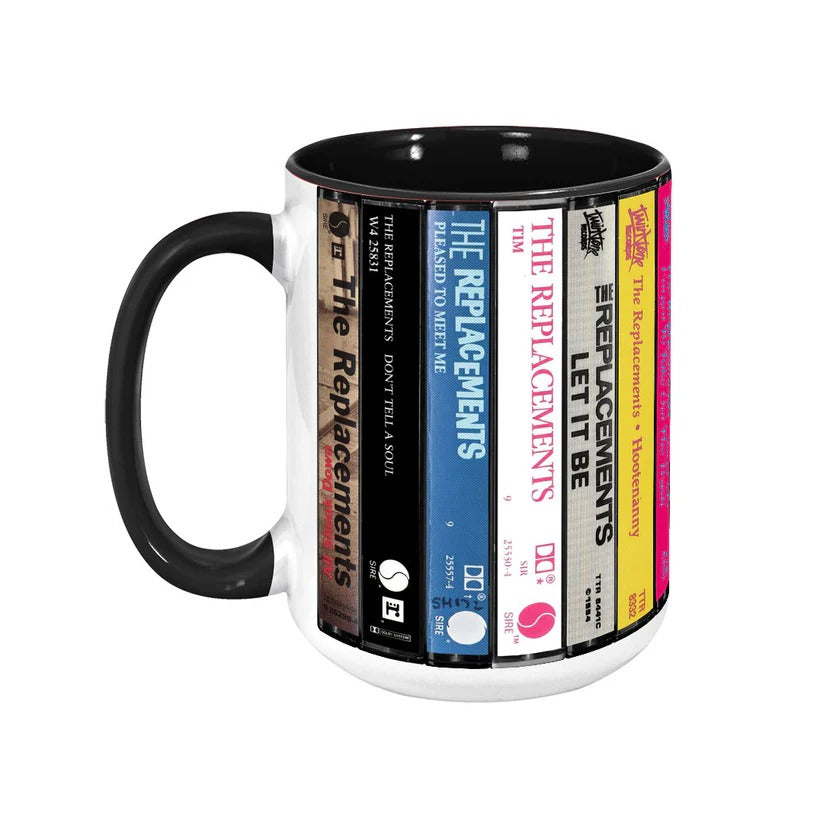 Retro Accent Mug Featuring The Replacements Cassette Collection Gift for Music Lovers GradoCreations