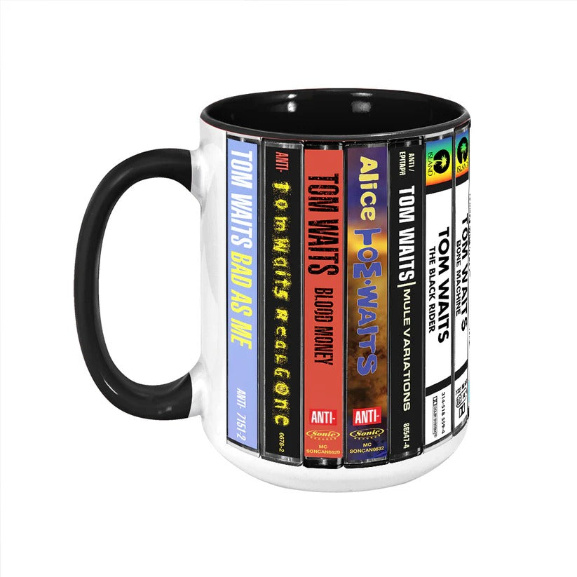 Tom Waits Album Cassette Collection Ceramic Accent Mug Gift GradoCreations