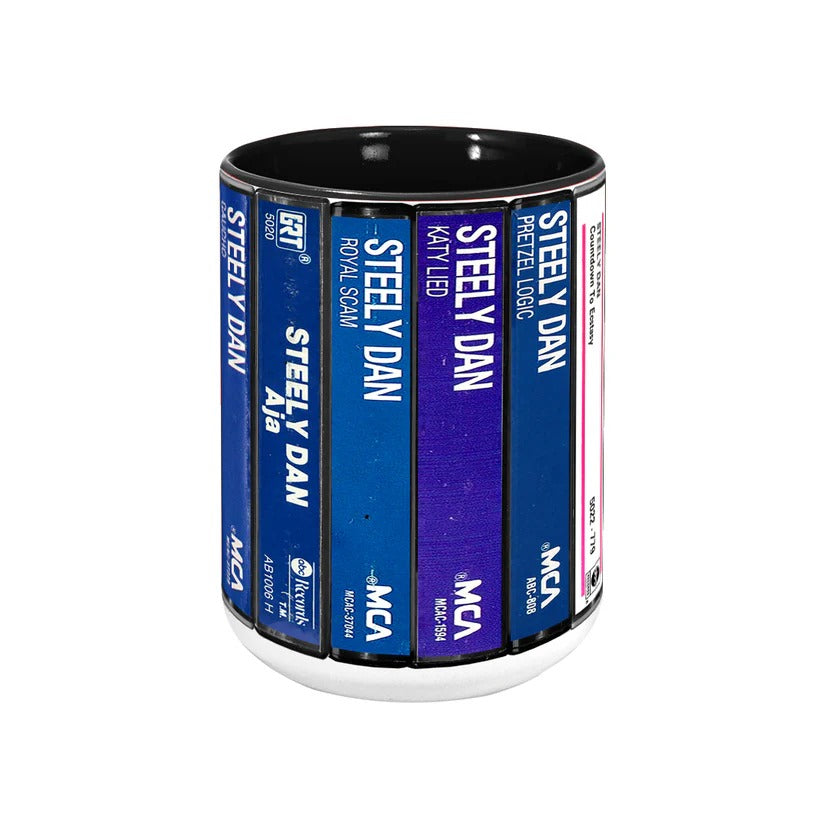 Steely Dan Cassette Collection Retro Accent Mug | Ceramic Drinkware GradoCreations