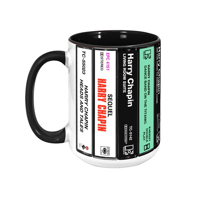 Harry Chapin Cassette Collection Accent Mug Ceramic Gift GradoCreations