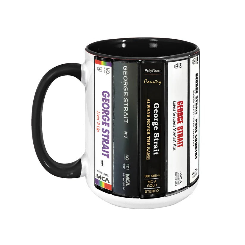 Retro Cassette Accent Mug for Music Lovers | Ceramic Drinkware GradoCreations