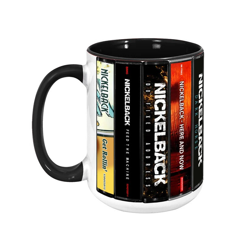 Nickelback Cassette Collection Accent Mug | Vintage Music Gift GradoCreations