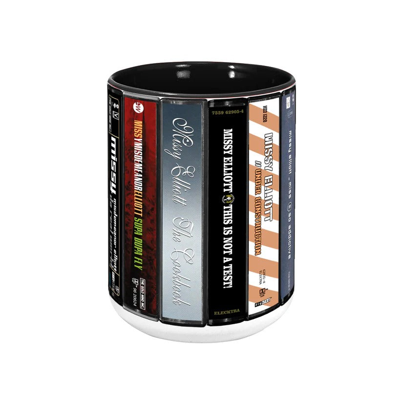 Retro Missy Elliott Cassette Accent Mug Ceramic Drinkware Gift GradoCreations