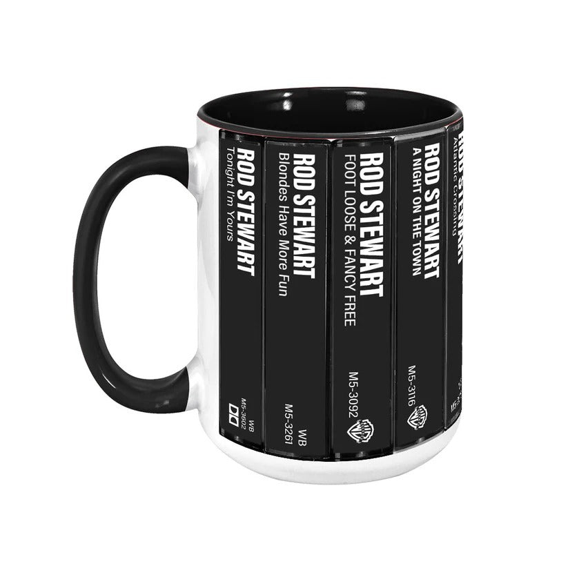 Rod Stewart Cassette Style Accent Mug Unique Gift for Music Lovers GradoCreations