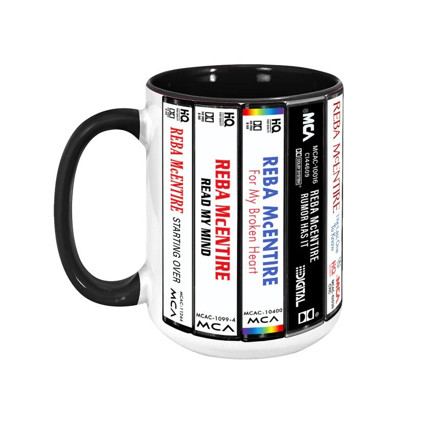 Reba McEntire Retro Cassette Accent Mug Custom Gift GradoCreations