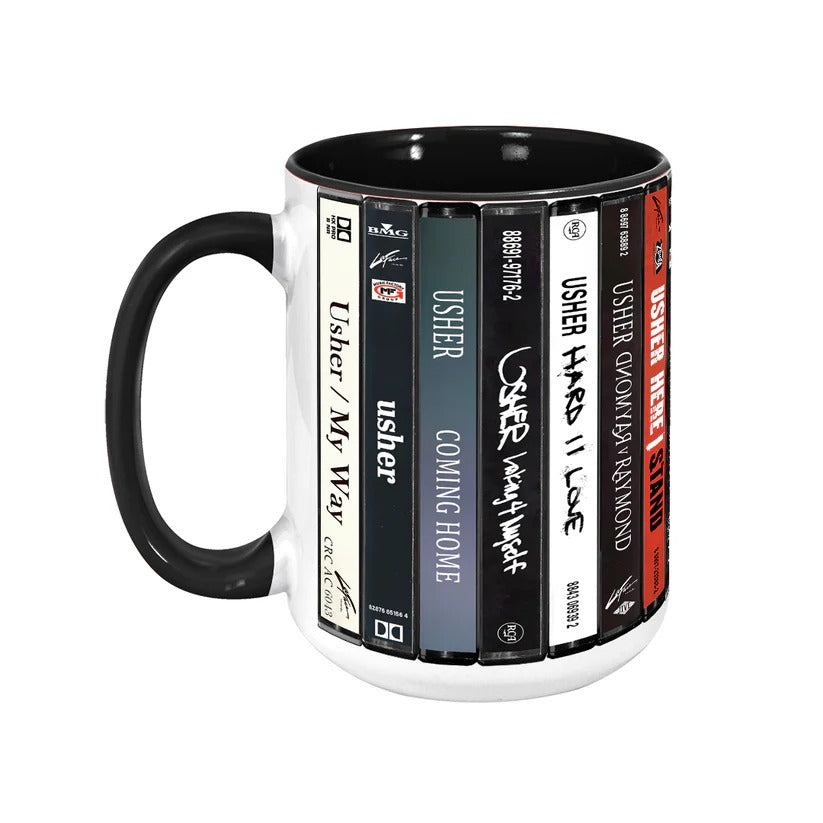 Retro Usher Albums Accent Mug Ceramic Drinkware Gift GradoCreations