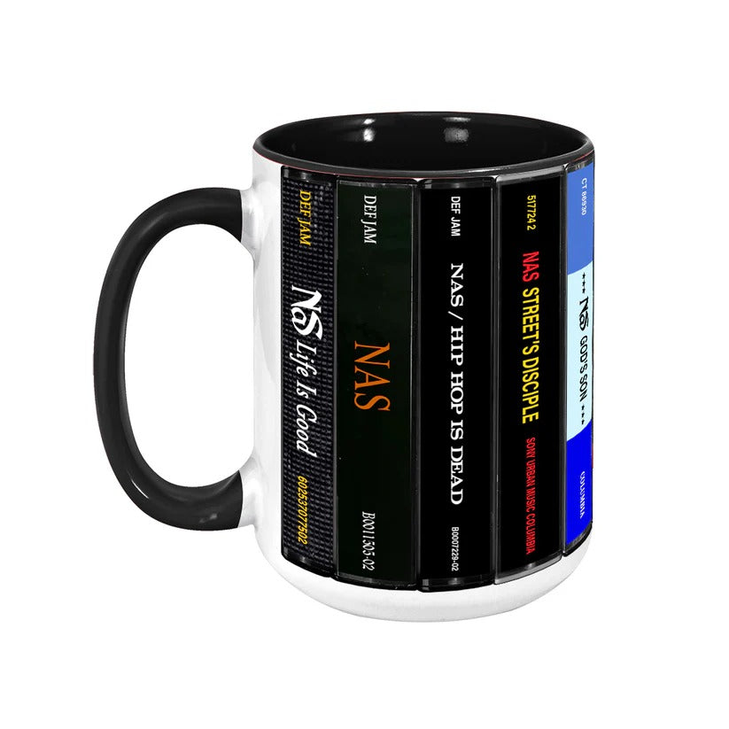 Retro Ceramic Accent Mug Featuring Nas Albums Collection GradoCreations