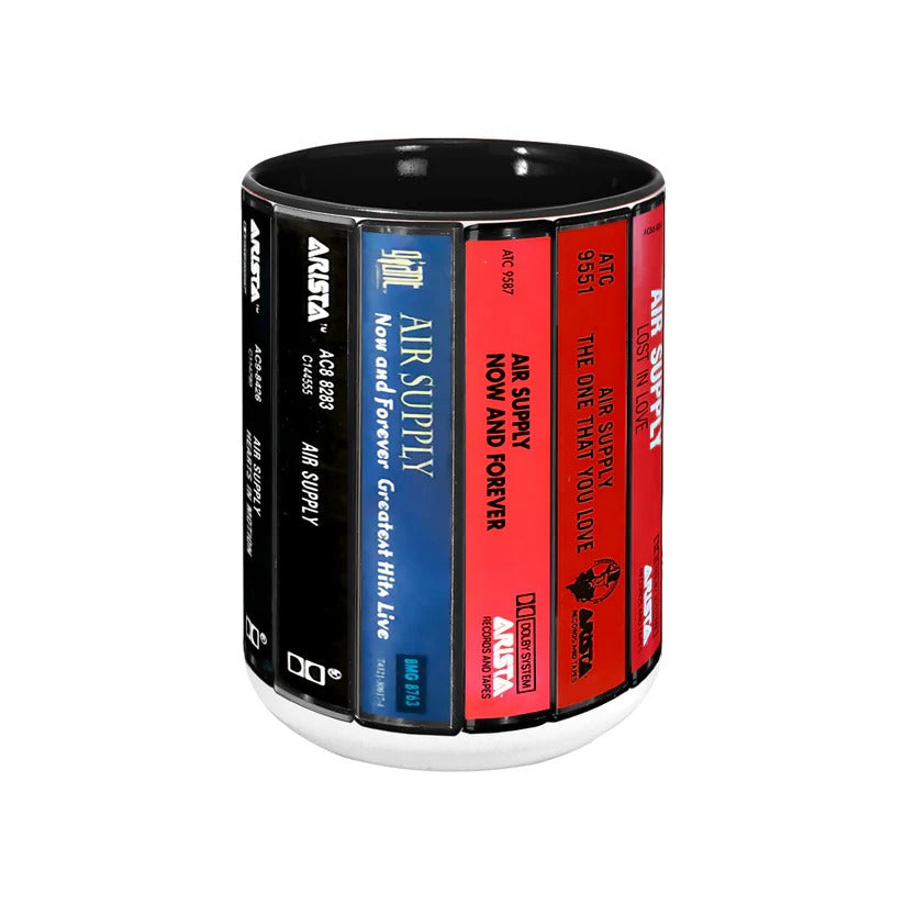 Retro Cassette Album Accent Mug for Air Supply Fans | Gift GradoCreations