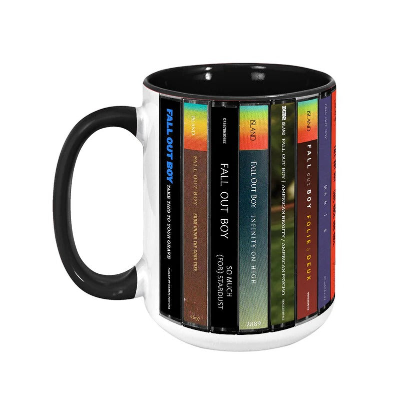 Retro Fall Out Boy Cassette Mug Custom Drinkware Gift GradoCreations