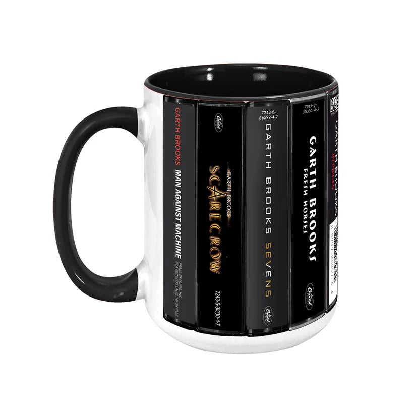 Garth Brooks Cassette Retro Accent Mug Ceramic Gift GradoCreations