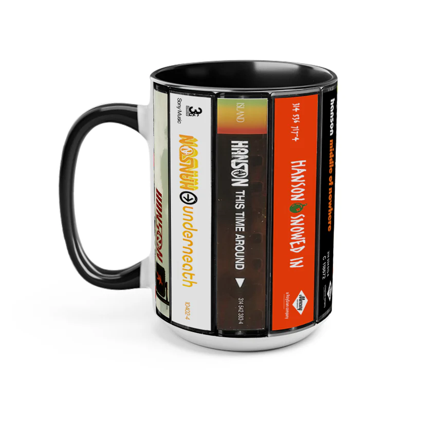 Retro Ceramic Accent Mug featuring Hanson Albums Collection GradoCreations