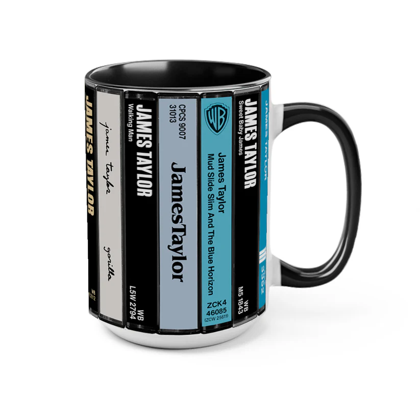 James Taylor Cassette Collection Accent Mug Ceramic Gift GradoCreations
