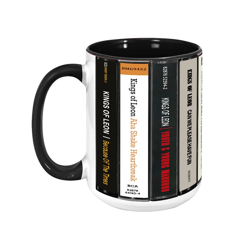 Kings Of Leon Cassette Collection Ceramic Accent Mug Gift for Music Lovers GradoCreations