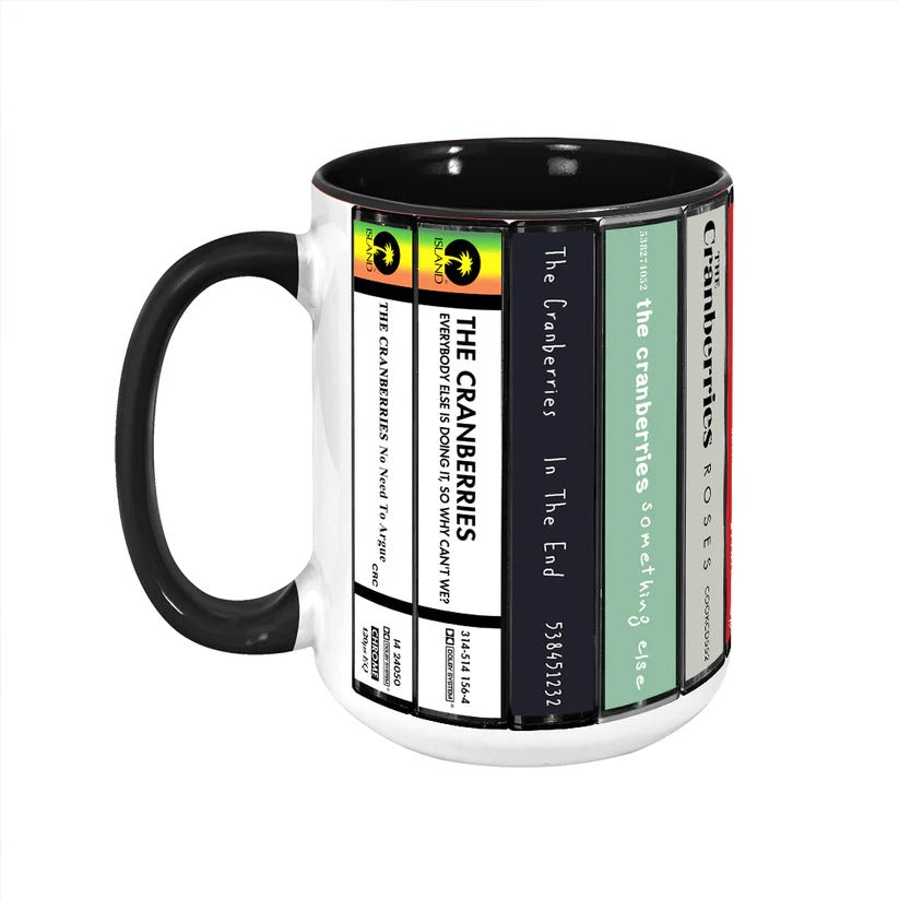 Retro The Cranberries Cassette Collection Accent Mug | Ceramic Drinkware GradoCreations