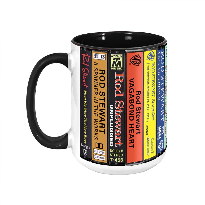 Rod Stewart Cassette Collection Accent Mug Ceramic Gift GradoCreations