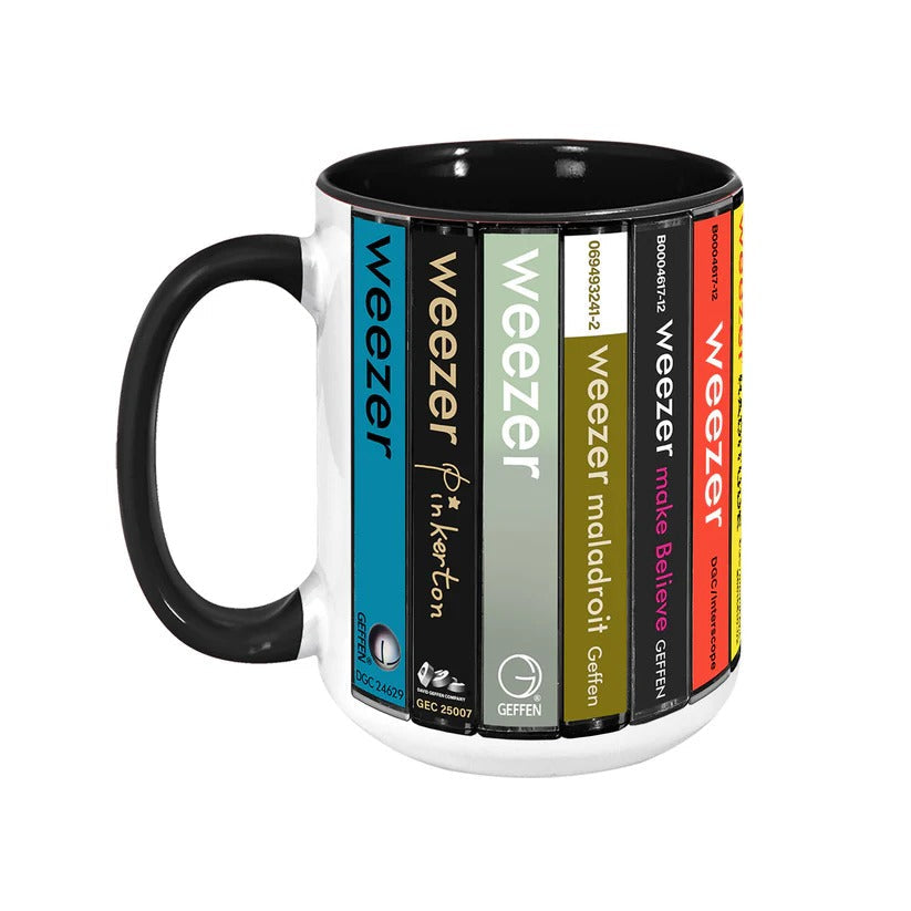 Weezer Albums Retro Accent Mug Ceramic Drinkware Gift GradoCreations