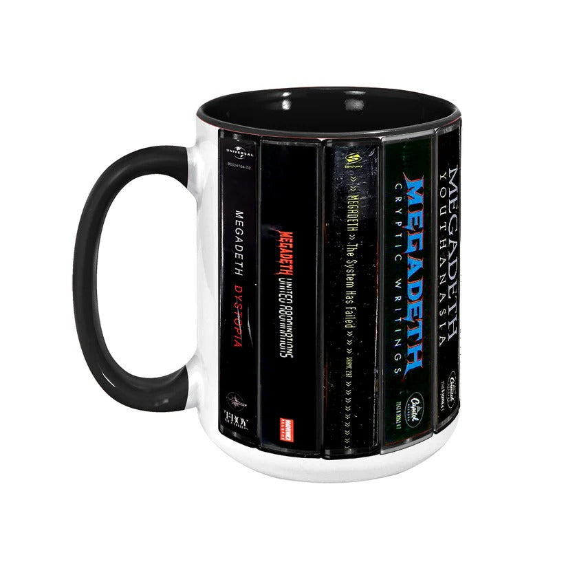 Megadeth Cassette Collection Ceramic Accent Mug Music Gift GradoCreations
