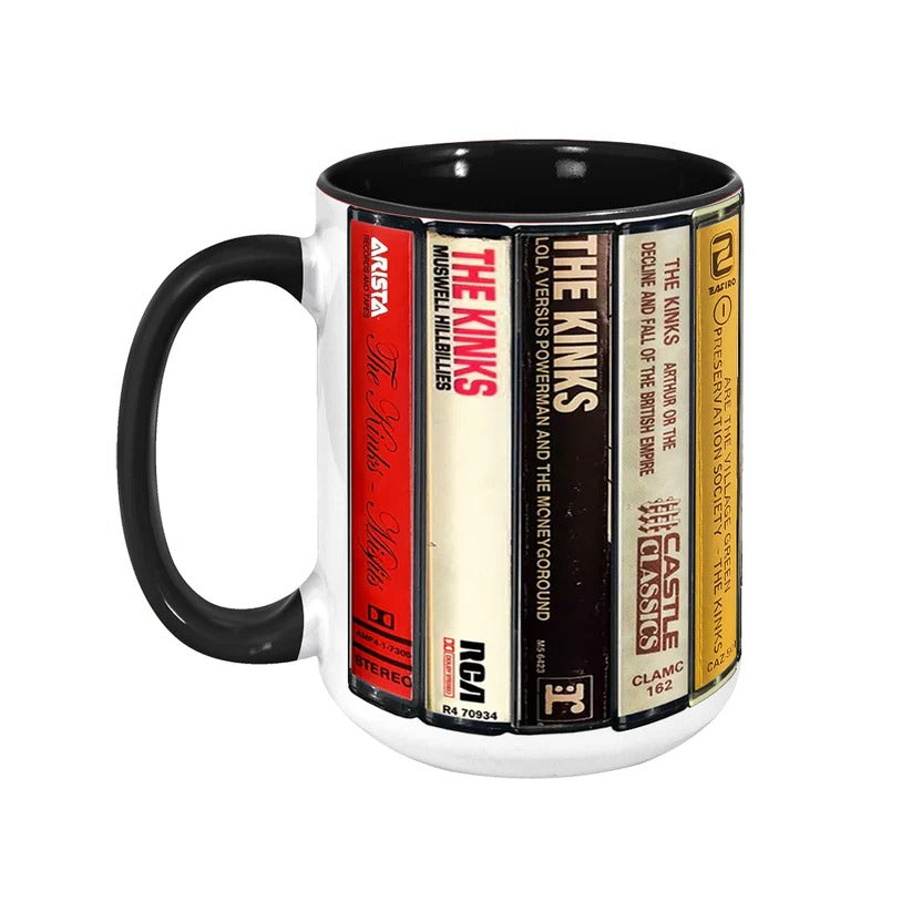 Retro Kinks Albums Accent Mug Ceramic Gift for Music Lovers GradoCreations