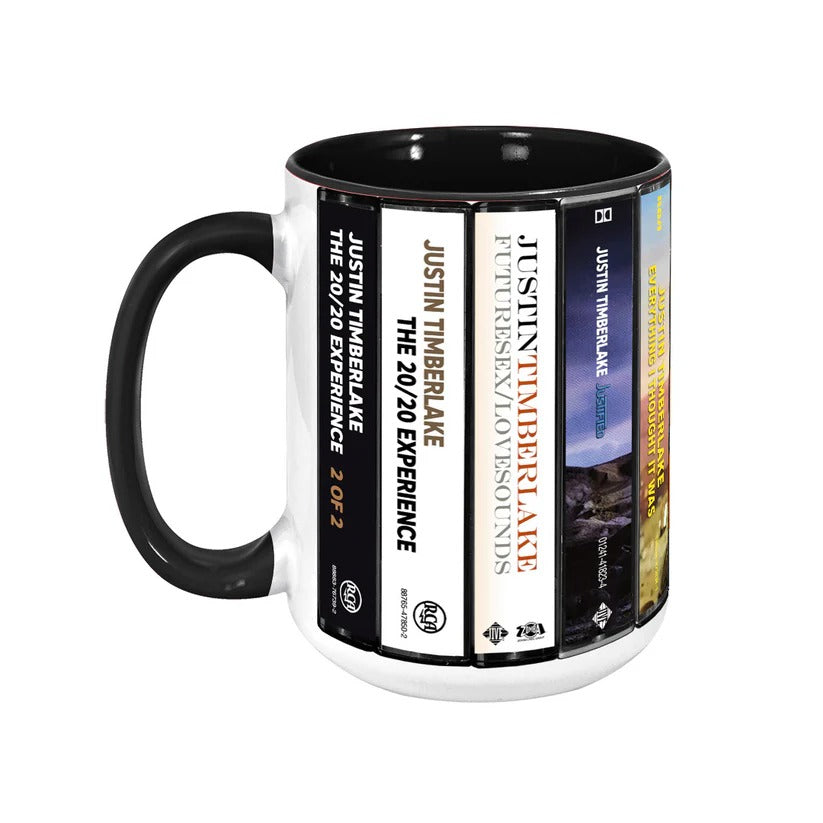 Retro Justin Timberlake Albums Accent Mug for Music Lovers GradoCreations
