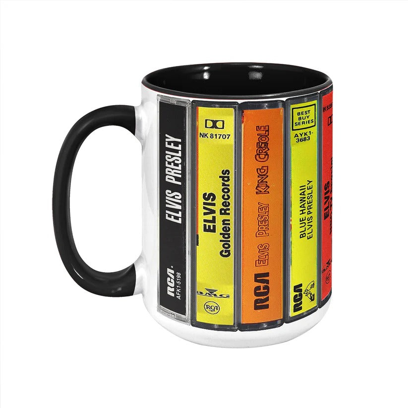 Elvis Presley Cassette Mug Retro Accent Gift for Music Lovers GradoCreations