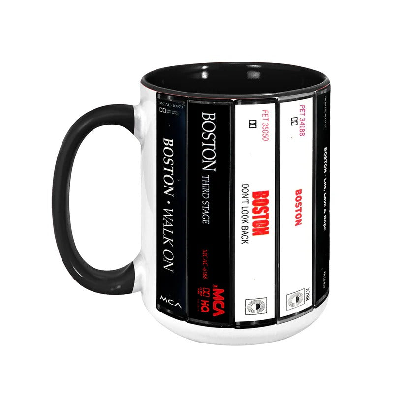 Boston Albums Cassette Collection Ceramic Accent Mug Retro Gift GradoCreations