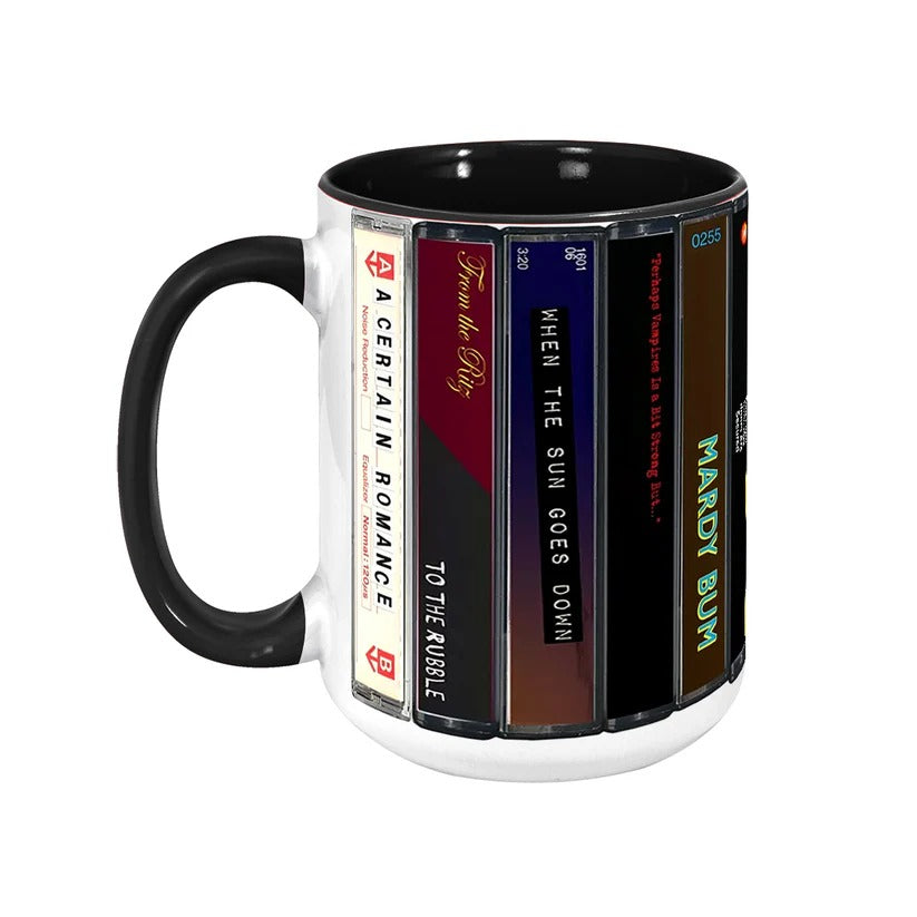 Arctic Monkeys Retro Cassette Accent Mug Ceramic Gift GradoCreations
