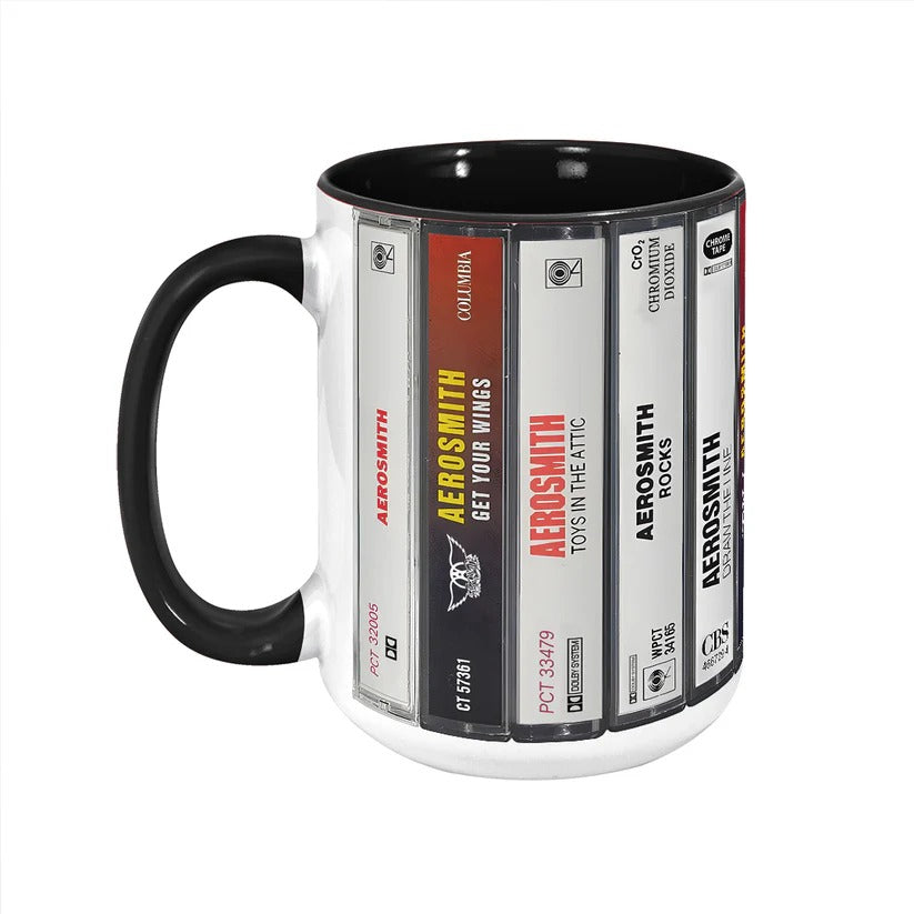 Aerosmith Cassette Collection Accent Mug | Retro Drinkware GradoCreations