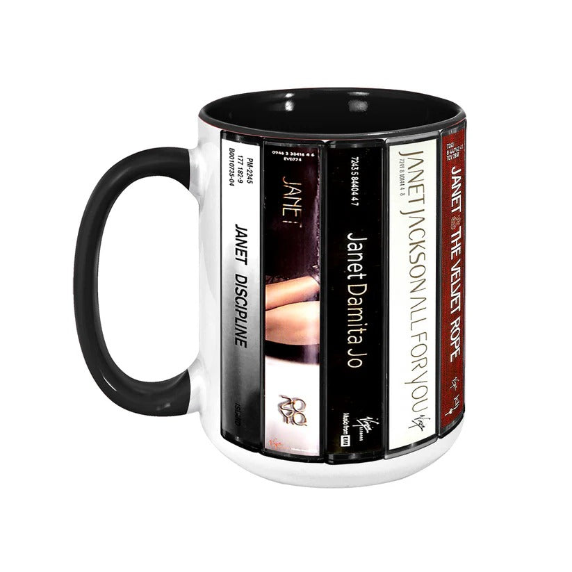 Janet Jackson Cassette Mug Retro Accent Ceramic Gift GradoCreations