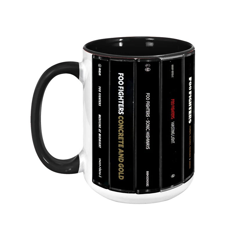 Retro Foo Fighters Cassette Collection Accent Mug | Unique Gift GradoCreations