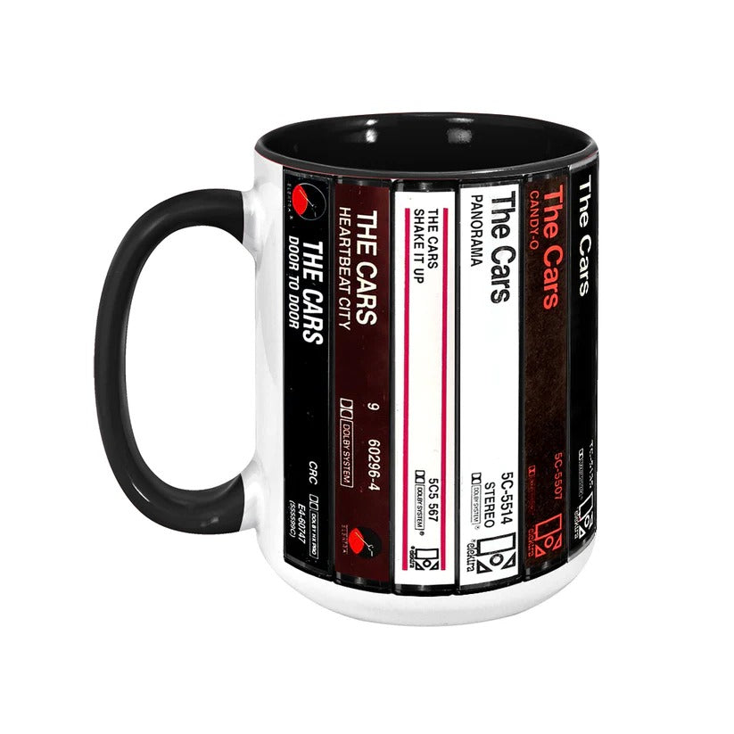 Retro Accent Mug The Cars Albums Cassette Collection Gift GradoCreations