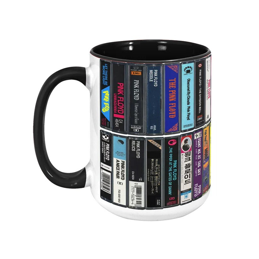 Retro Pink Floyd Cassette Accent Mug Gift for Music Lovers GradoCreations