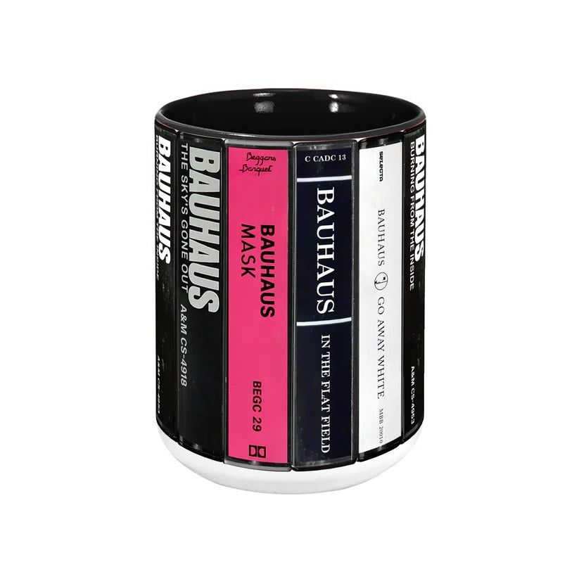 Bauhaus Cassette Accent Mug Ceramic Retro Drinkware Gift GradoCreations