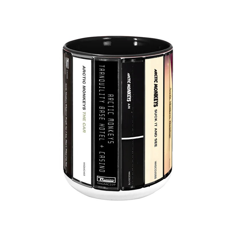 Retro Arctic Monkeys Album Cassette Accent Mug Ceramic Drinkware GradoCreations