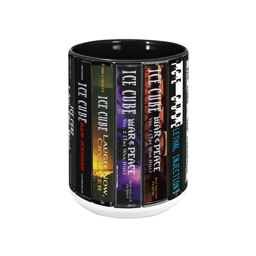 Retro Ice Cube Albums Cassette Accent Mug Ceramic Drinkware GradoCreations