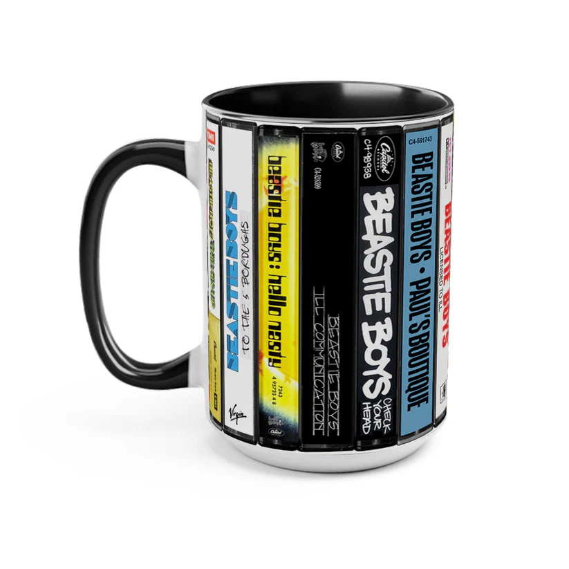 Retro Beastie Boys Cassette Accent Mug Ceramic Drinkware Gift GradoCreations